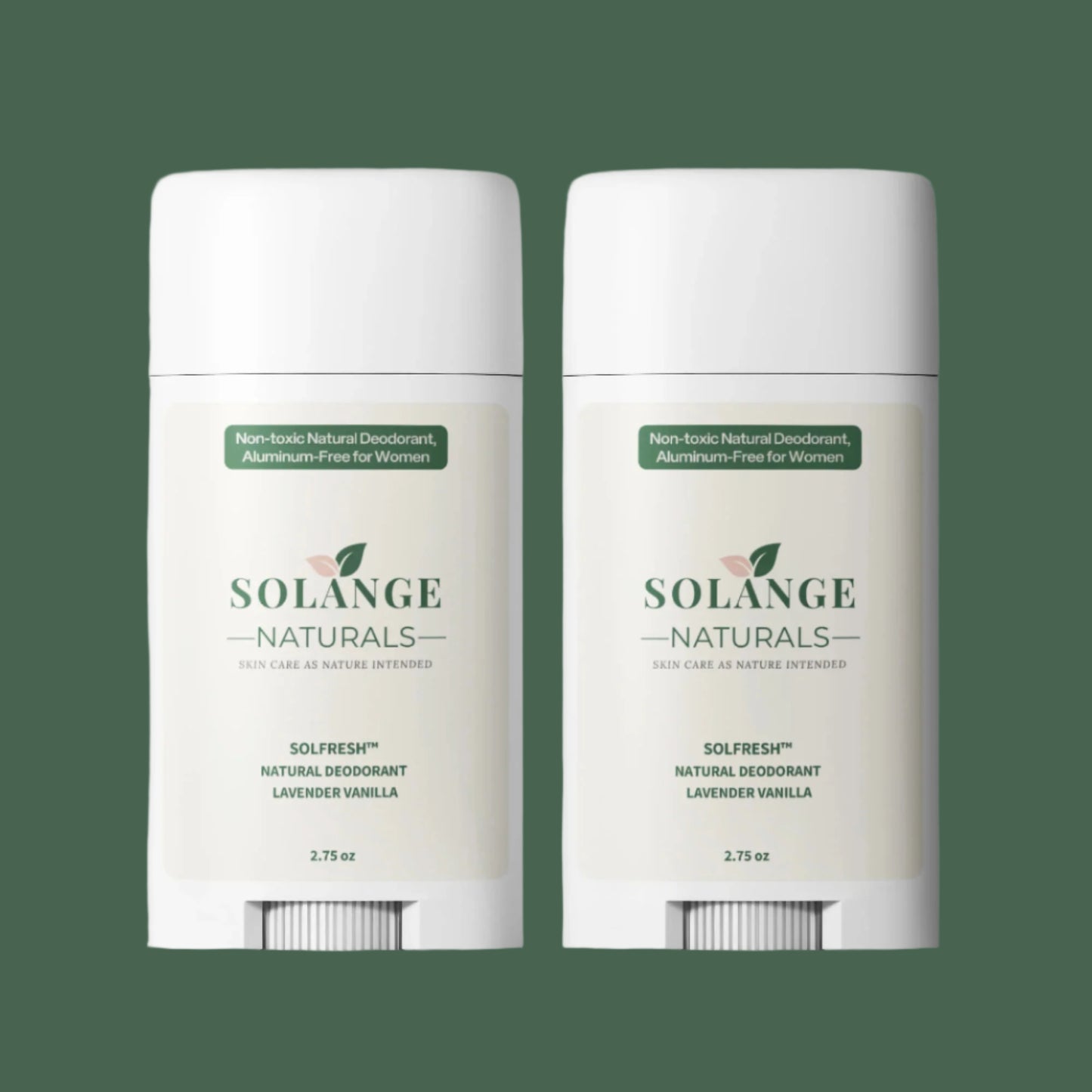 SolFresh™ Natural Deodorant Set – Aluminum-Free & Toxin-Free (2-Pack)