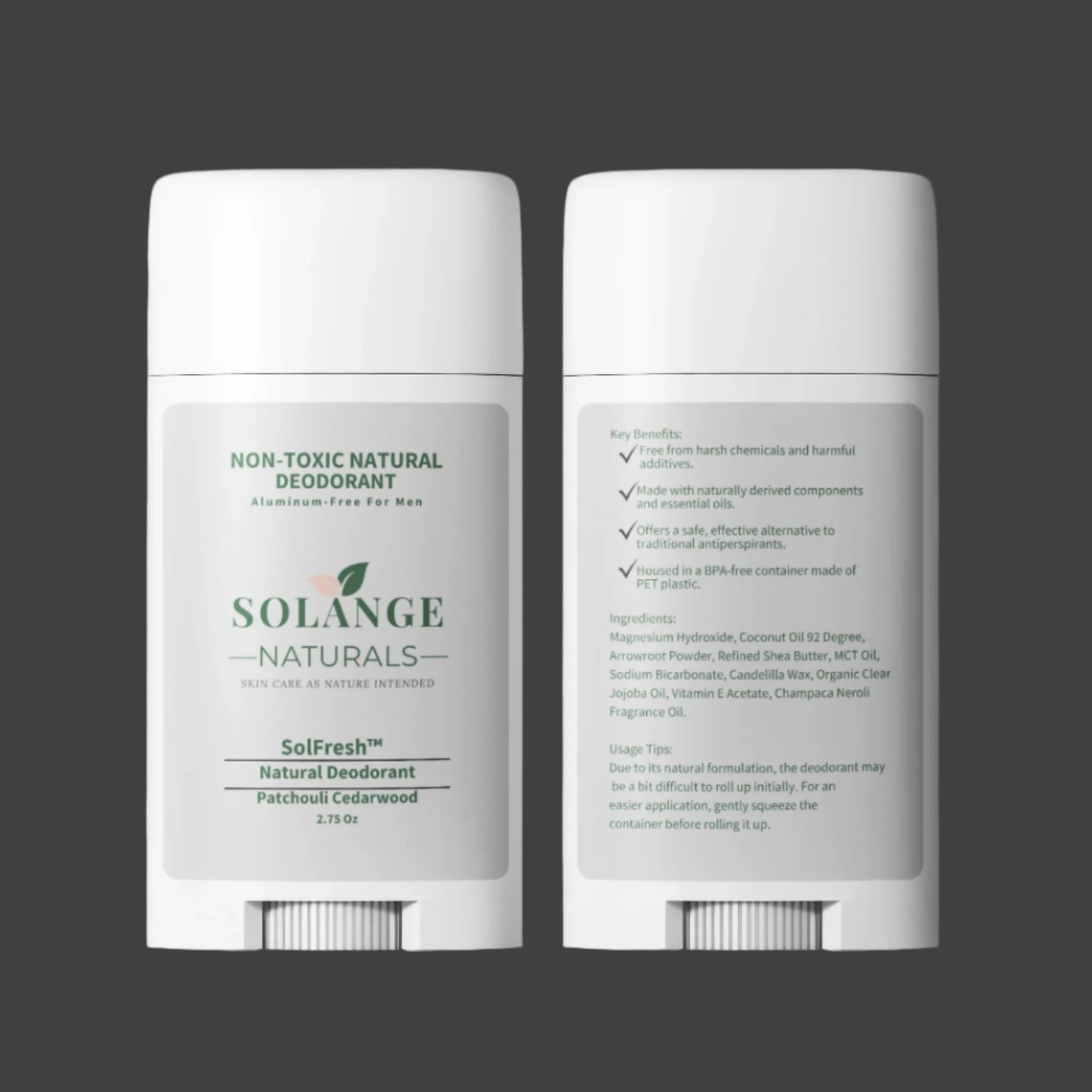 SolFresh™ Natural Deodorant Set – For Men